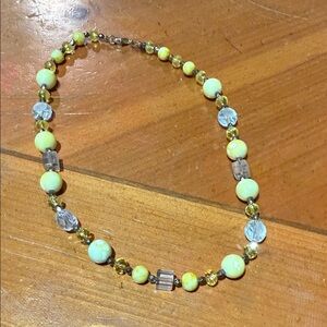Yellow Beaded Necklace